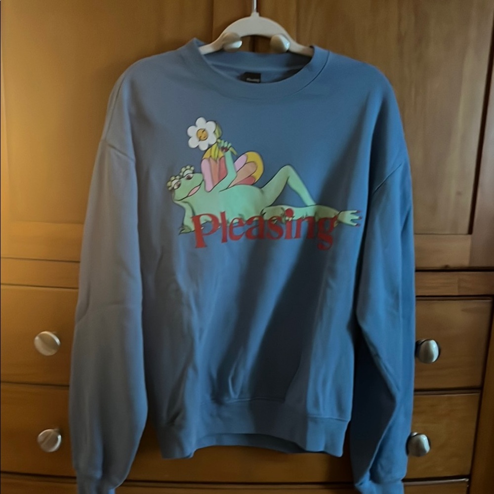 Blue Graphic Sweater